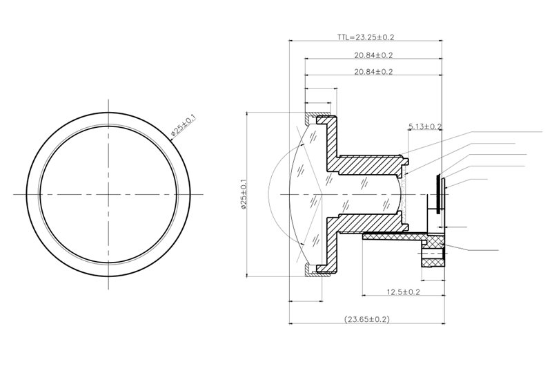 Diagrama de lentes personalizados