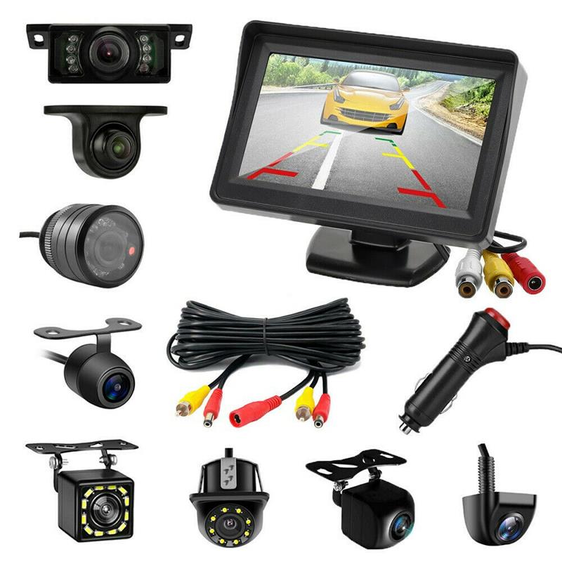 Foldable Car Monitor with Cameras